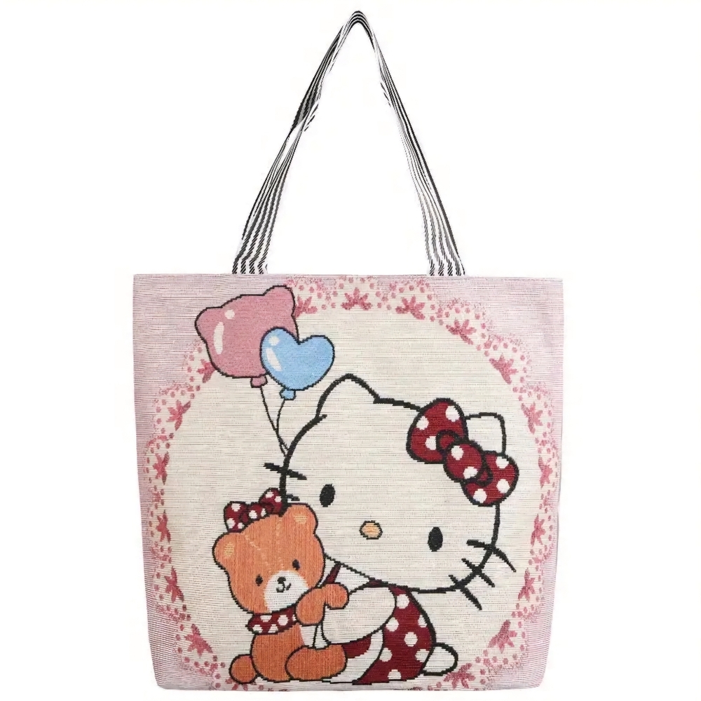 Hello Kitty 17" embroidered Tote for women